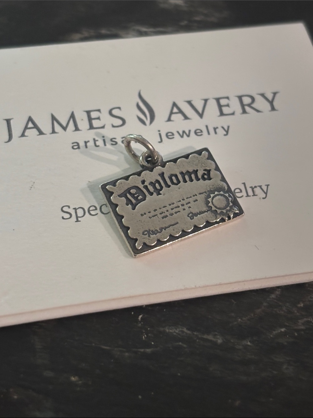 New James Avery graduation diploma charm never worn